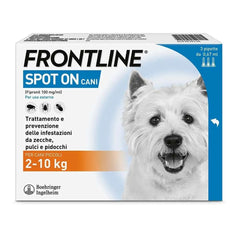 Frontline Spot On Cane Taglia S - 3 Pipette per Protezione Adeguata
