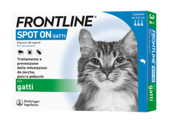 Frontline Spot On Gatto - 3 Pipette per Protezione Feline