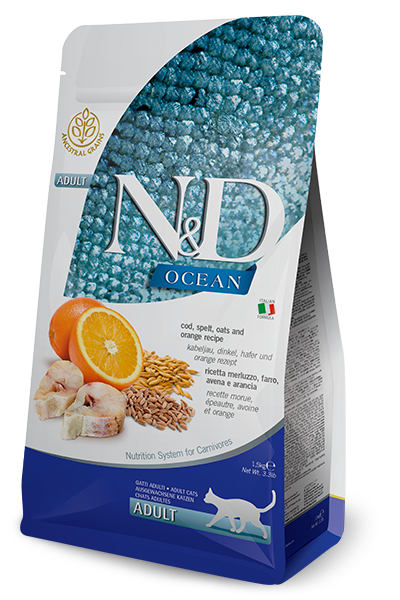 N&d ocean ancestral cat codfish&orange 1,5 kg
