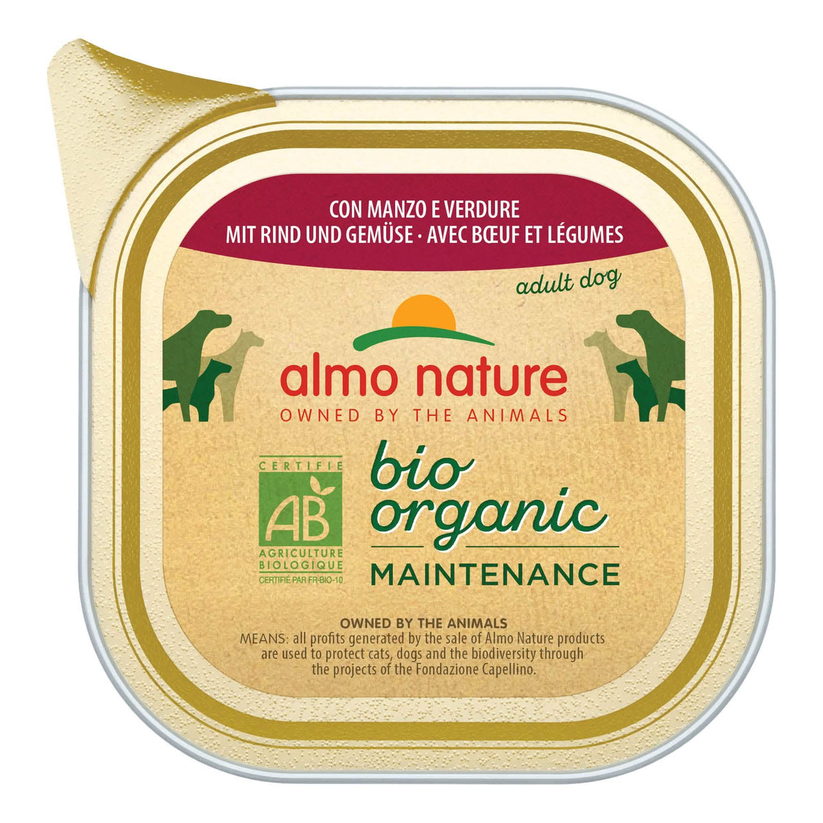Daily menu bio dog manzo e verdure 100 g