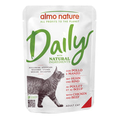 Daily cat pollo/manzo 70 g