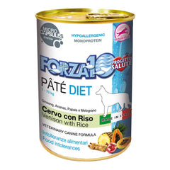 Pate' diet cervo e riso 400 g cane microcaps