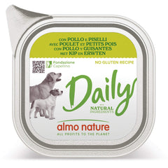 Daily menu dogs con pollo e piselli 100 g