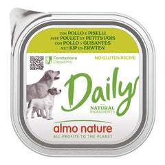 Daily menu dogs con pollo e piselli 300 g