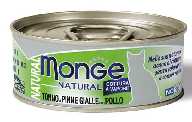 Monge natural quality gatto monge natural tonno del pacifico con pollo 80 g