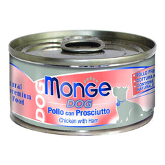 Monge natural quality umido cane monge dog pollo con prosciutto 95 g