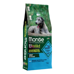 Monge grain free natural superpremium secco cane all breeds acciughe patate piselli 12 kg