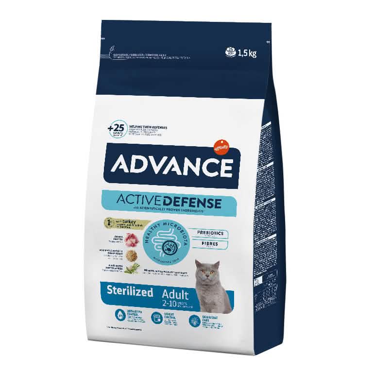 Advance Cat Adult Sterilized Chicken & Rice 1,5kg