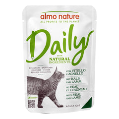 Daily menu cat vitello agnello 70 g