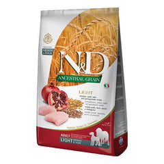 N&d ancestral cereals canine chicken & pomegranate light medium/maxi 12 kg