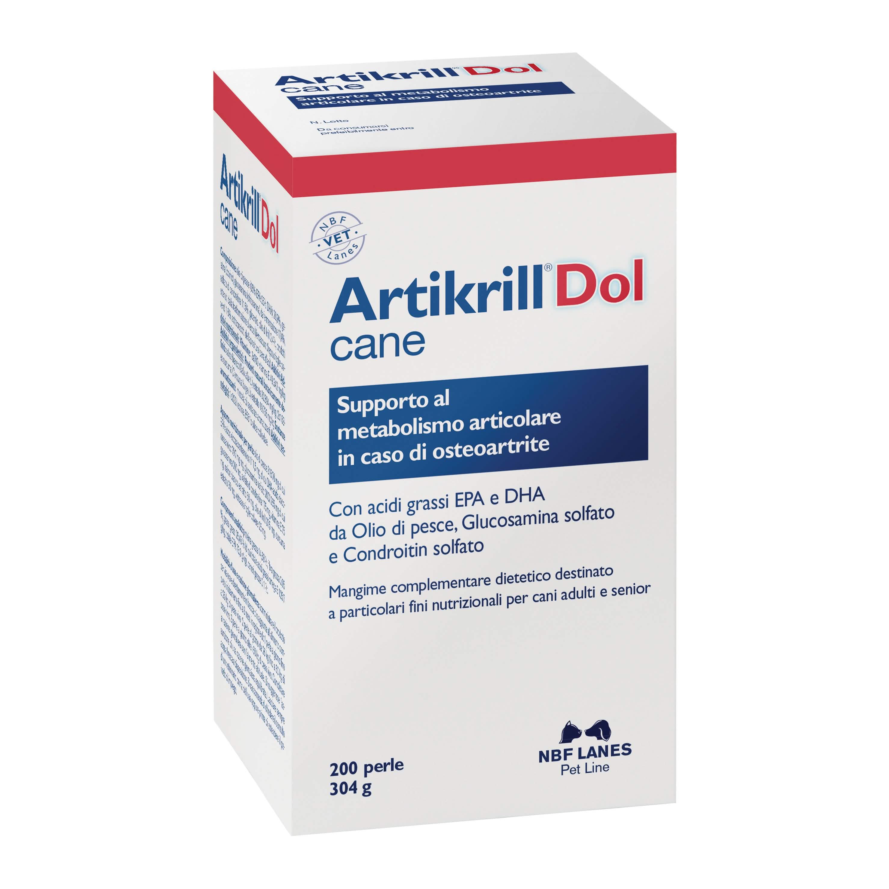 Artikrill Dol Cane 200 Perle | Omega-3 Epa Glucosamina Articolazioni