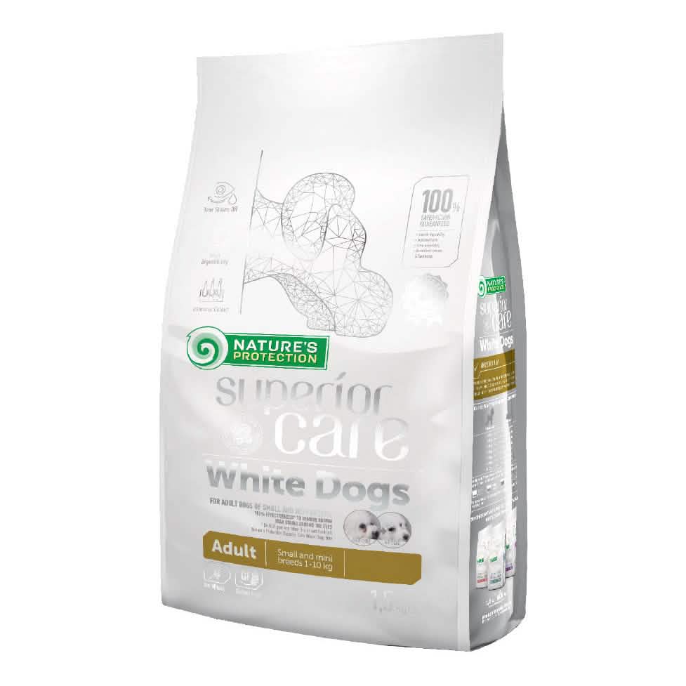 Nature's protection superior care dog white lamb adult small breed 1,5 kg