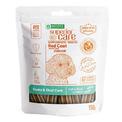 Nature's protection superior care dog snack red coat grain free gums&oral care insects junior all breed 150 g