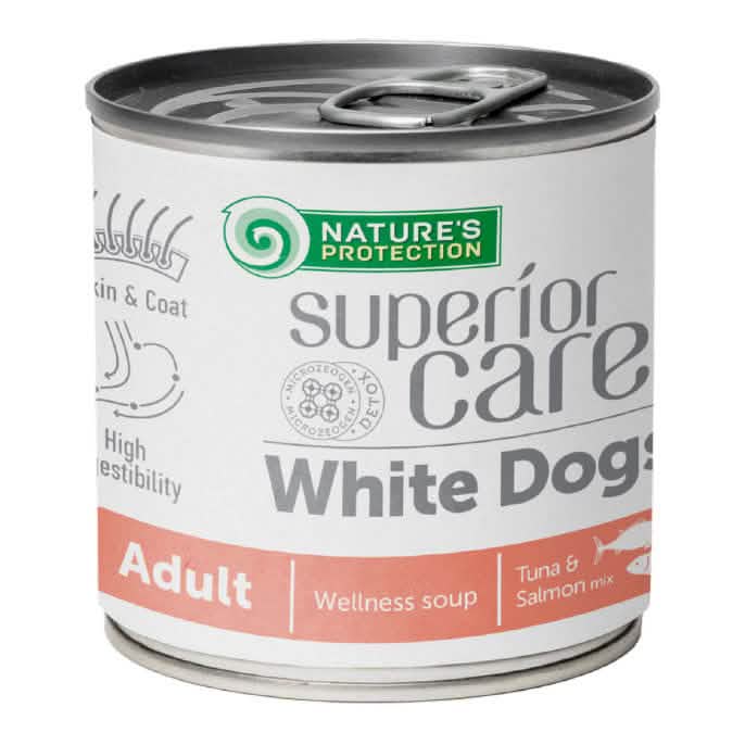 Nature's protection superior care dog soup white adult all breed salmon+tuna 140 ml