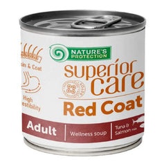 Nature's protection superior care dog soup red coat adult all breed salmon+tuna 140 ml
