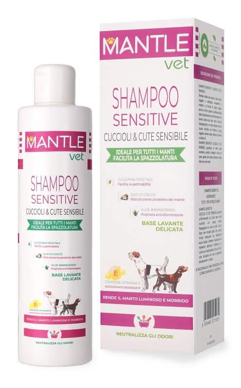 Mantle vet shampoo cuccioli e cute sensibile 250 ml