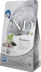 N&d white dog seabass spirulina fennel puppy med max 2 kg