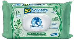 Sano e bello salviette detergenti timo & tea tree oil 50 pezzi