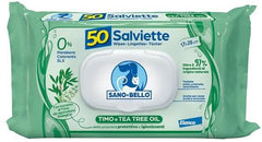 Sano e bello salviette detergenti timo & tea tree oil 50 pezzi