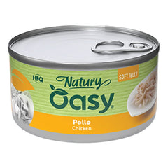 Oasy wet cat natury soft jelly pollo lattina 85 g