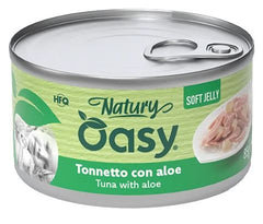 Oasy wet cat natury soft jelly tonnetto con aloe lattina 85 g