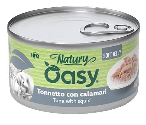 Oasy wet cat natury soft jelly tonnetto con calamari lattina 85 g
