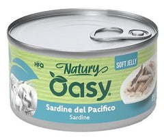 Oasy wet cat natury soft jelly sardine lattina 85 g