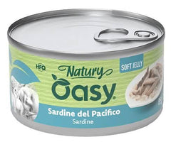 Oasy wet cat natury soft jelly sardine lattina 85 g