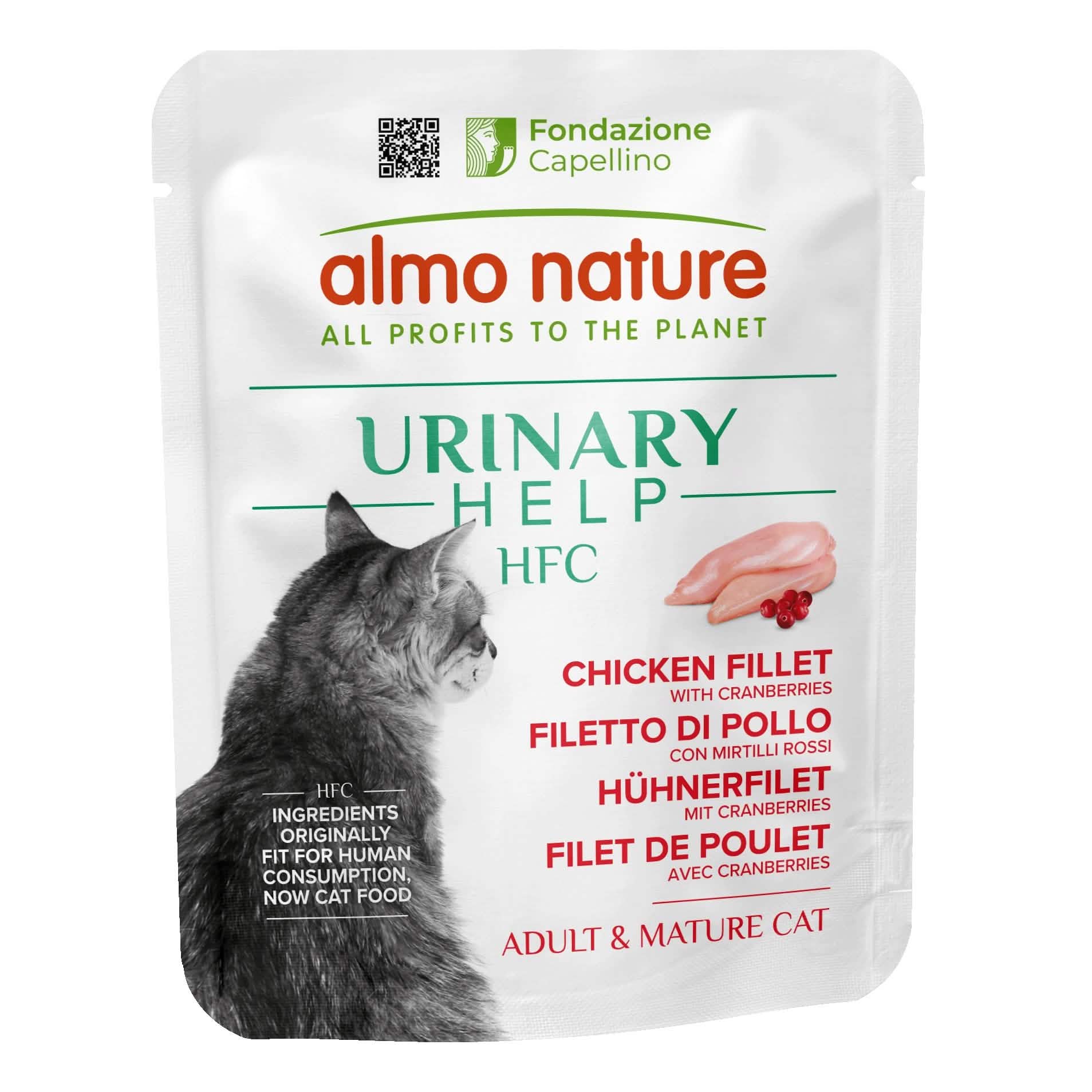 Almo Hfc Gatto Urinary Help Filetto Pollo Mirtilli Rossi 50g