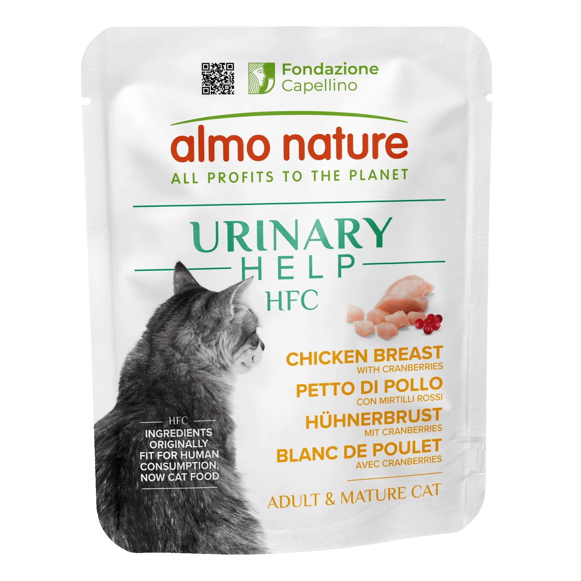 Almo Hfc Gatto Urinary Help Petto Pollo Mirtilli Rossi 50g