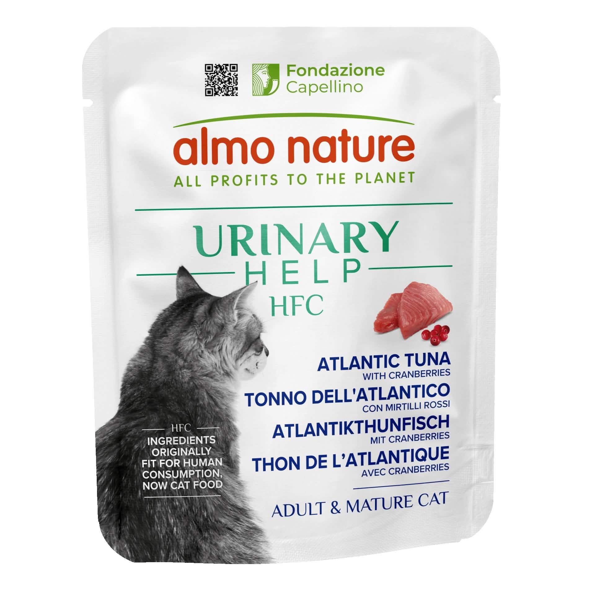 Almo Hfc Gatto Urinary Help Tonno Atlantico Mirtilli Rossi 50g