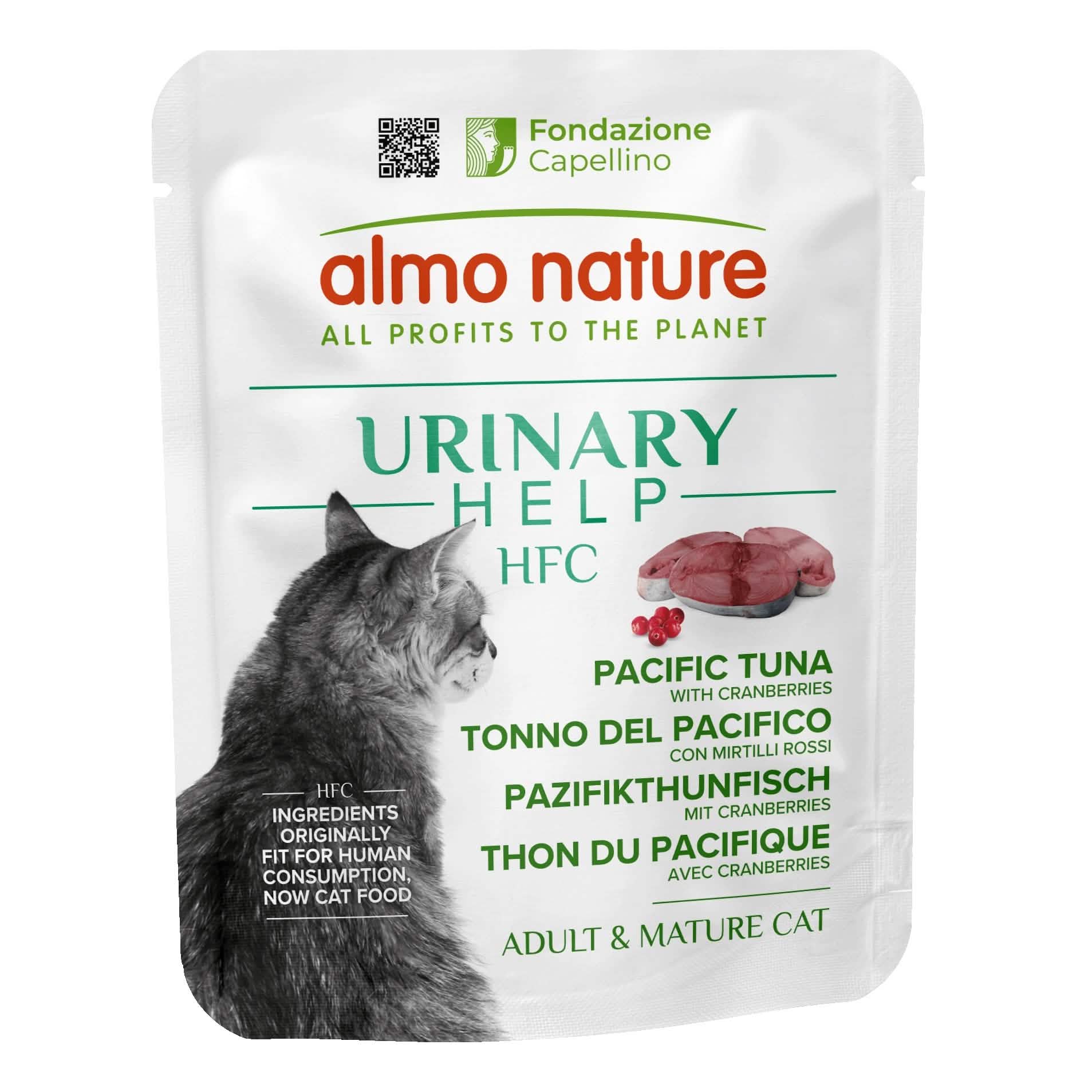 Almo Hfc Gatto Urinary Help Tonno Pacifico Mirtilli Rossi 50g