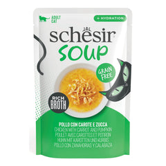 Schesir cat soup pollo con carote e zucca 40 g