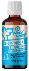 Woof woof wellness b complex supplement pelle e pelo gatto 50 ml