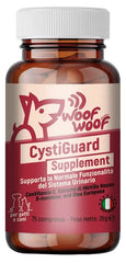 Woof woof wellness cystiguard supplement sistema urinario cani e gatti 75 compresse