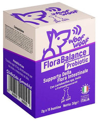 Woof woof wellness florabalance probiotico cani e gatti 15 bustine