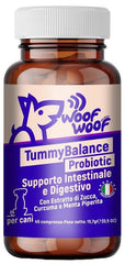 Woof woof wellness tummybalance probiotico cani e gatti 45 compresse