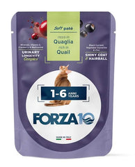 Forza 10 maintenance cat adult 1-6 anni anni quaglia wet pate' 80 g