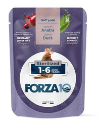 Forza 10 maintenance cat adult 1-6 anni sterilized anatra wet pate' 80 g
