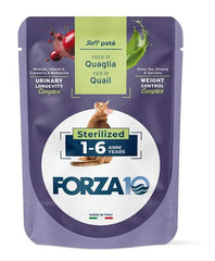 Forza 10 maintenance cat adult 1-6 anni sterilized quaglia wet pate' 80 g