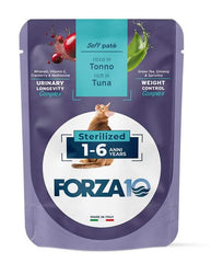 Forza 10 maintenance cat adult 1-6 anni sterilized tonno wet pate' 80 g