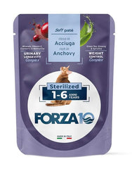 Forza 10 maintenance cat adult 1-6 anni sterilized acciughe wet pate' 80 g