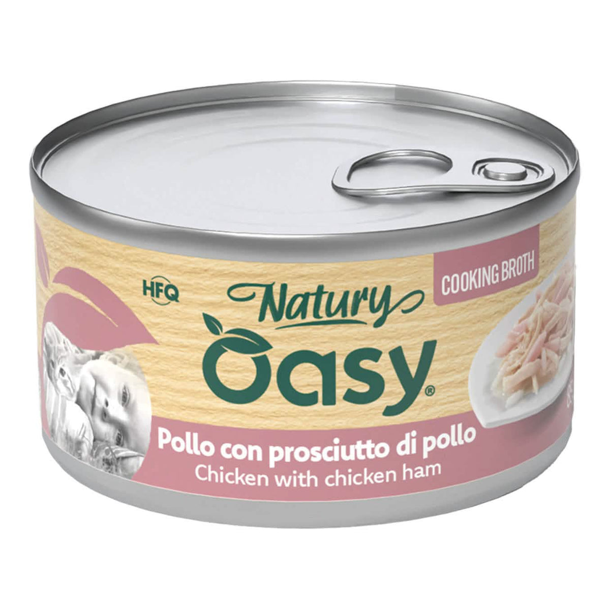 Oasy wet cat natury cooking broth pollo prosciutto 85 g