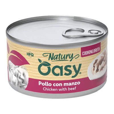 Oasy wet cat natury cooking broth pollo manzo 85 g