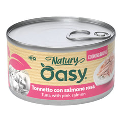 Oasy wet cat natury cooking broth tonnetto salmone rosa 85 g