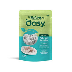 Oasy wet cat natury soft jelly pollo con tonnetto busta 70 g