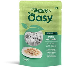 Oasy wet cat natury soft jelly pollo con mela busta 70 g