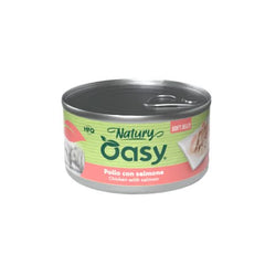 Oasy wet dog natury soft jelly pollo con salmone lattina 150 g