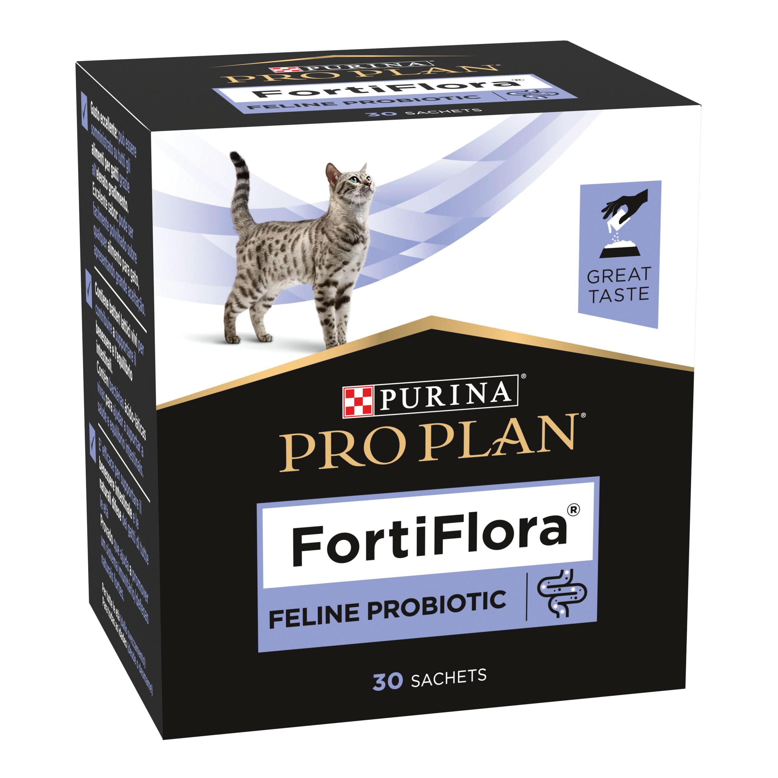 Pro plan fortiflora gatto 30 buste 1 g - Scodinzolando