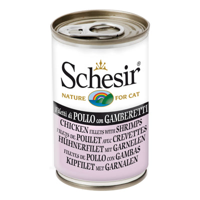 Schesir cat filetti di pollo con gamberetti 140 g